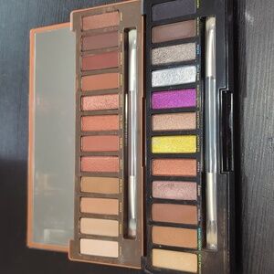 Urban decay naked heat & metal mania palettes